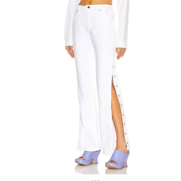 RTA Michael Side Snap Jean White NWT Size 26 - Picture 4 of 15